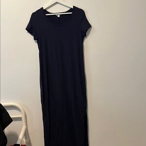 GAP Blue Casual Sheath Maxi Dress